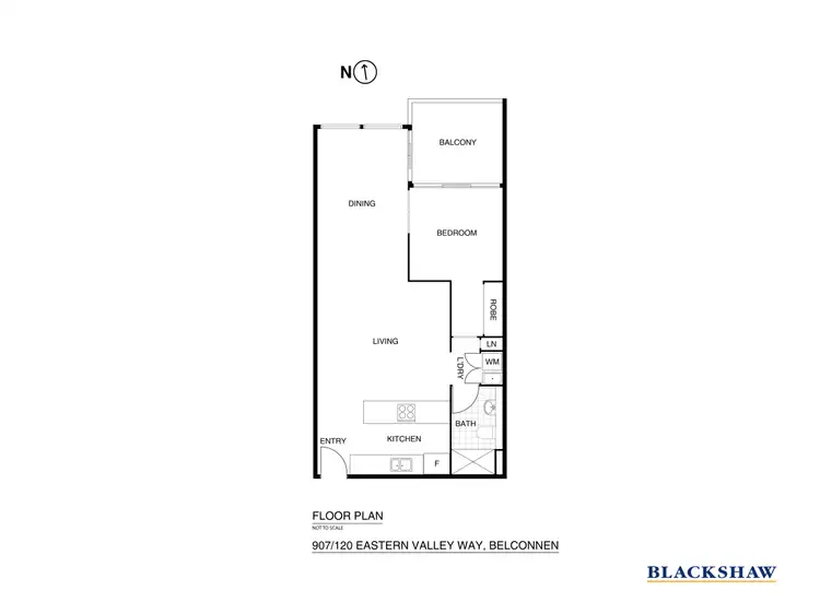 Floorplan of Homely apartment listing, 907/120 Eastern Valley Way, Belconnen ACT 2617