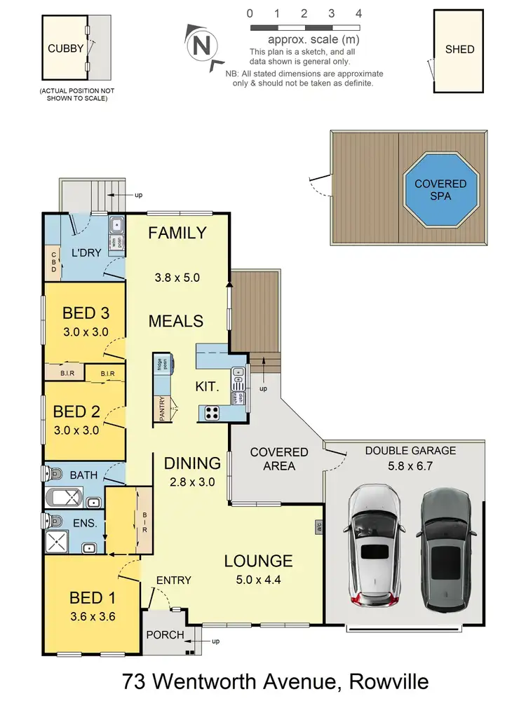 Floorplan of Homely house listing, 73 Wentworth Avenue, Rowville VIC 3178