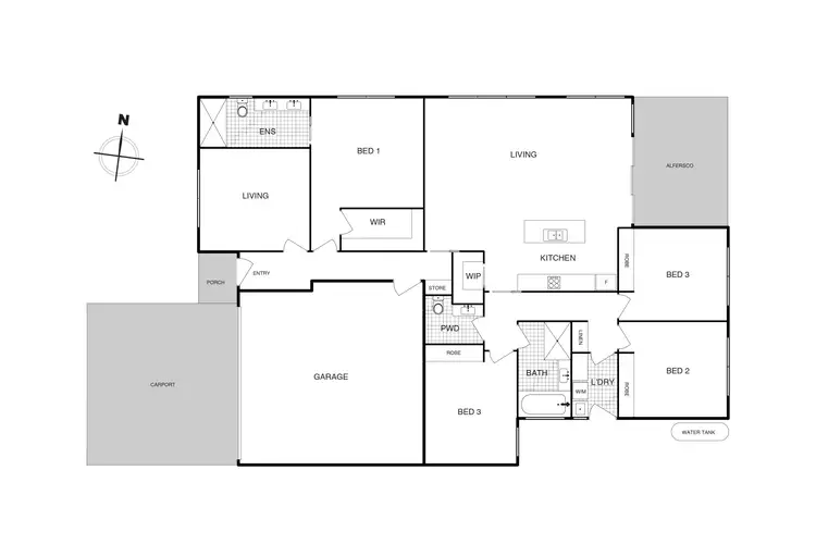 Floorplan of Homely house listing, 44 Bellhouse Crescent, Moncrieff ACT 2914