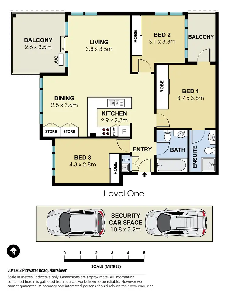 Floorplan of Homely apartment listing, 20/1262 Pittwater Road, Narrabeen NSW 2101