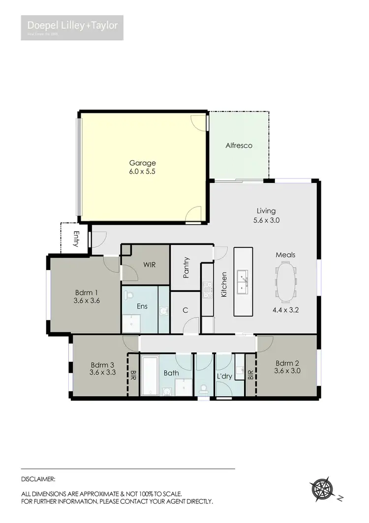 Floorplan of Homely townhouse listing, 3A/131 Larter Street, Canadian VIC 3350