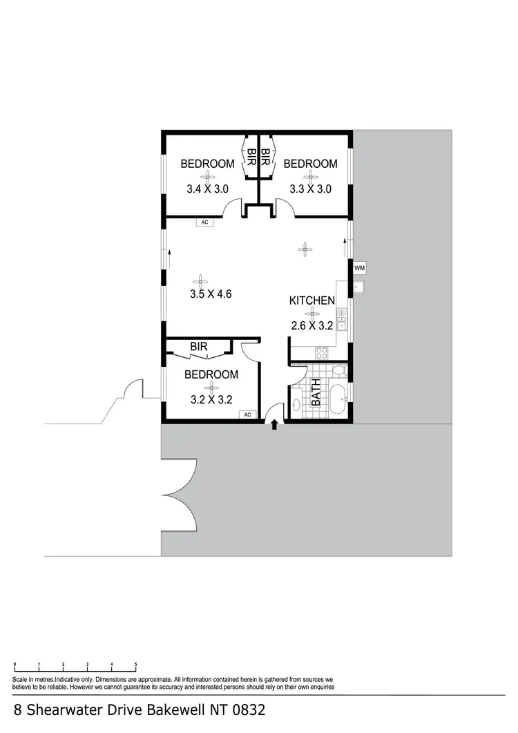 Floorplan of Homely house listing, 8 Shearwater Drive, Bakewell NT 832
