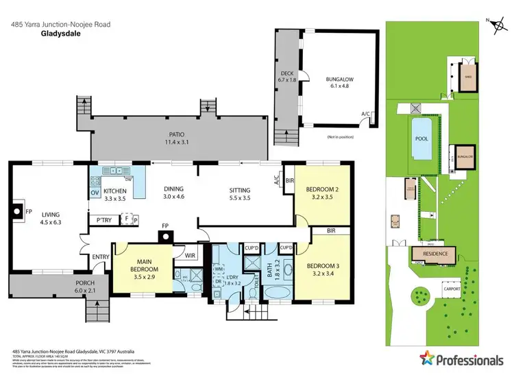 Floorplan of Homely house listing, 485 Little Yarra Road, Gladysdale VIC 3797