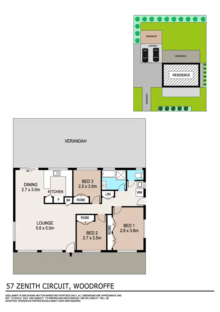 Floorplan of Homely house listing, 57 Zenith Circuit, Woodroffe NT 830