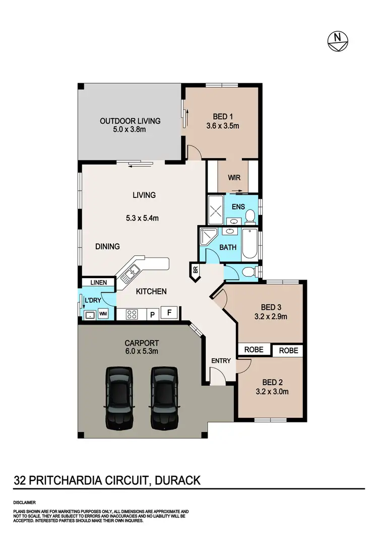 Floorplan of Homely house listing, 32 Pritchardia Circuit, Durack NT 830