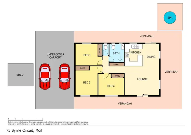 Floorplan of Homely house listing, 75 Byrne Circuit, Moil NT 810