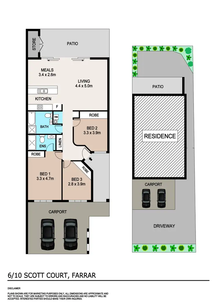 Floorplan of Homely villa listing, 6/10 Scott Court, Farrar NT 830
