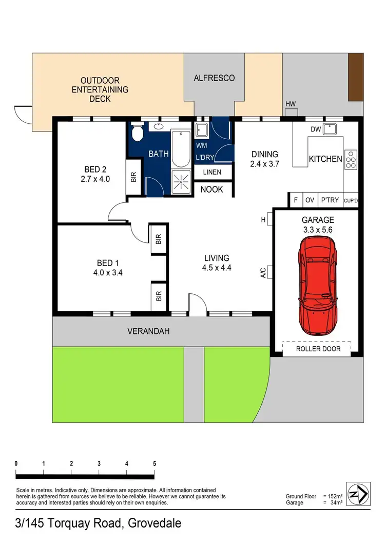 Floorplan of Homely townhouse listing, 3/145 Torquay Road, Grovedale VIC 3216