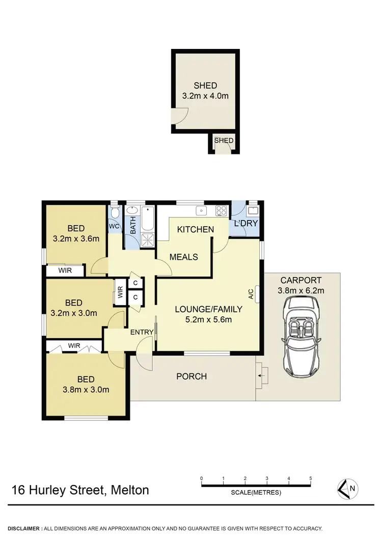 Floorplan of Homely house listing, 16 Hurley Street, Melton VIC 3337