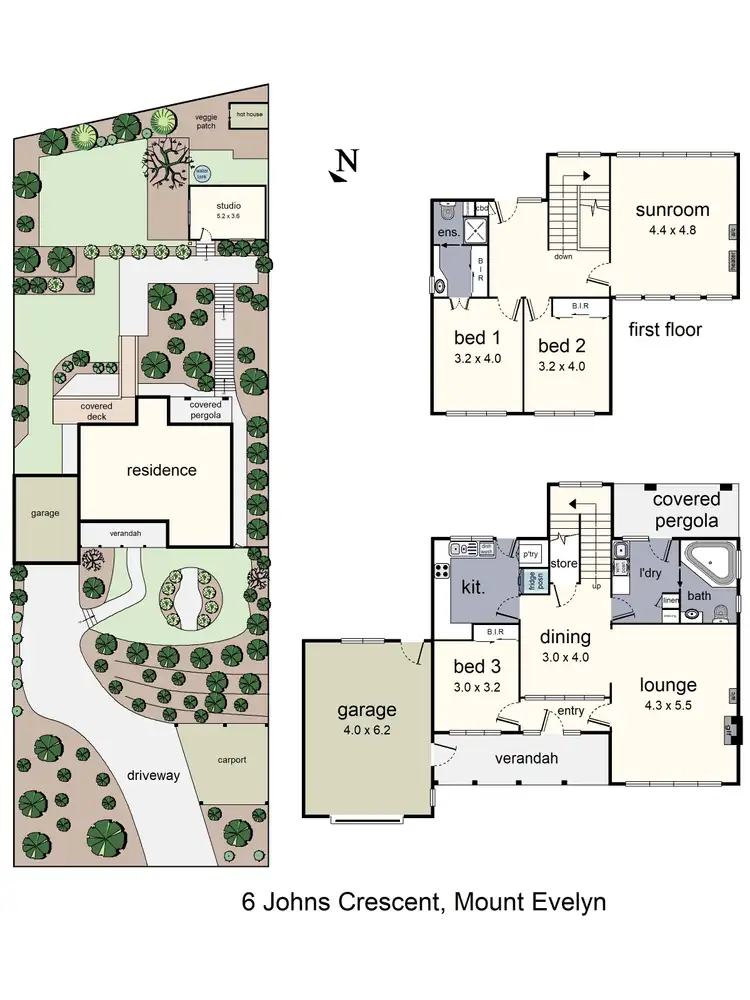Floorplan of Homely house listing, 6 Johns Crescent, Mount Evelyn VIC 3796