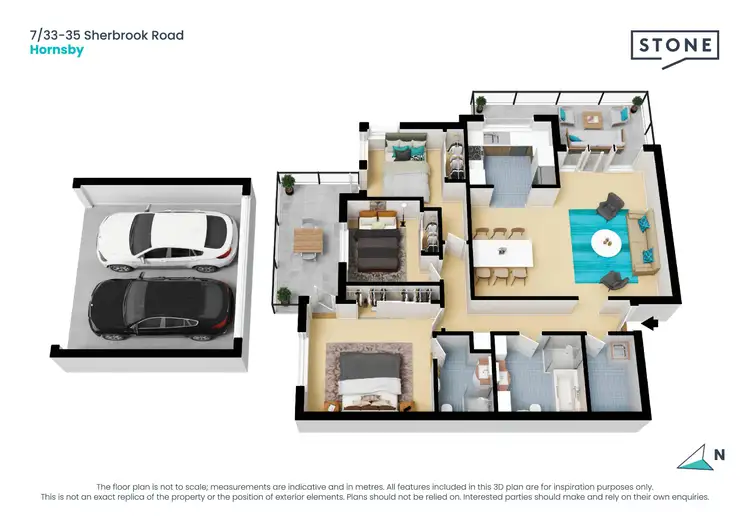 Floorplan of Homely apartment listing, 7/33 Sherbrook Road, Hornsby NSW 2077