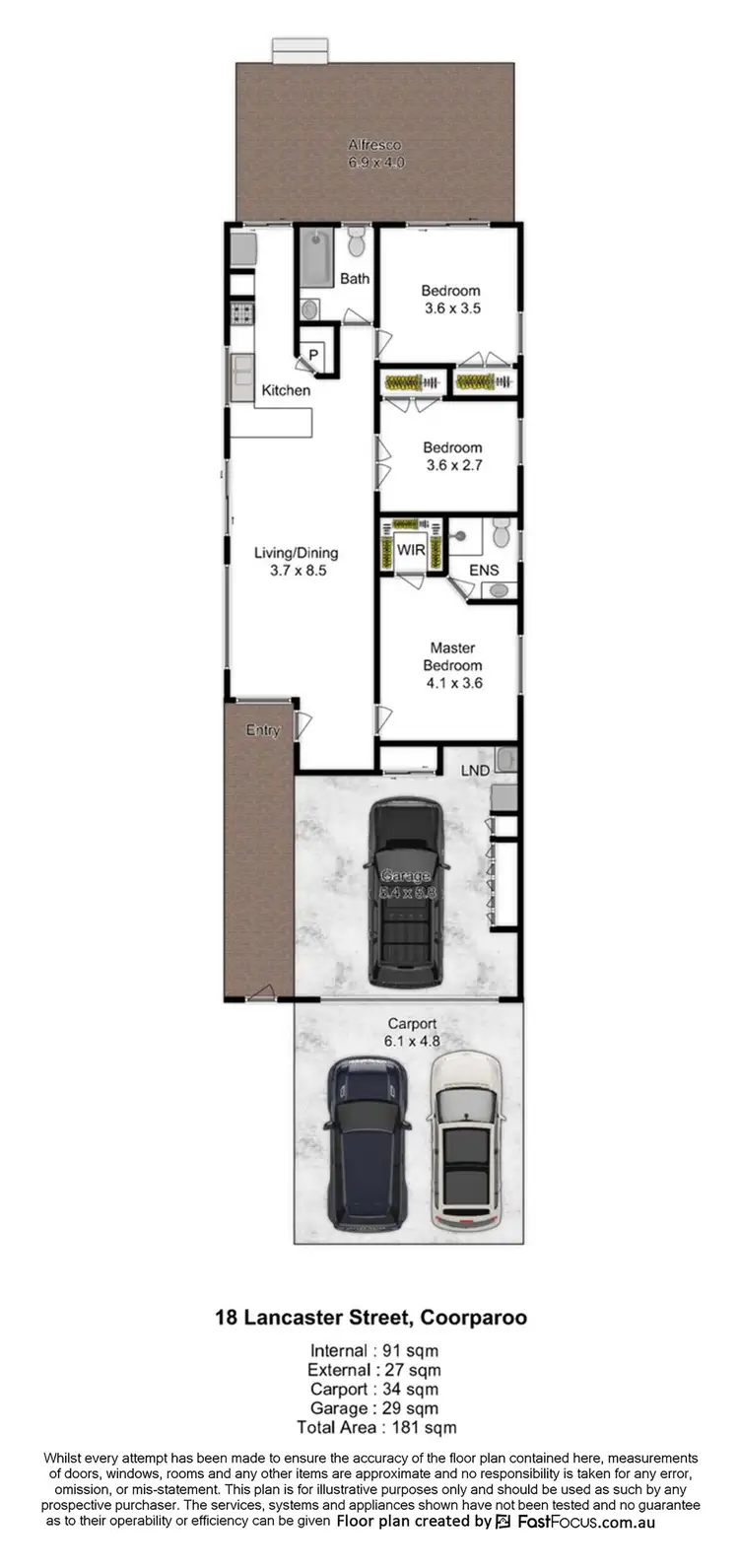 Floorplan of Homely house listing, 18 Lancaster Street, Coorparoo QLD 4151