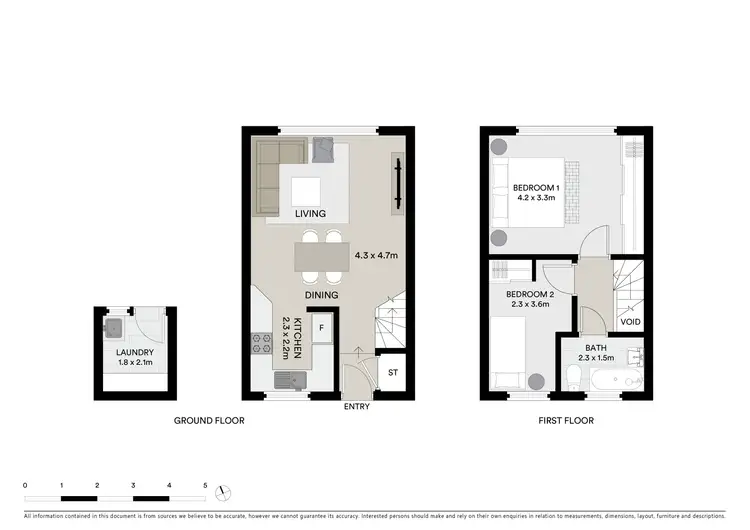 Floorplan of Homely unit listing, 5/50 Wills Road, Woolooware NSW 2230