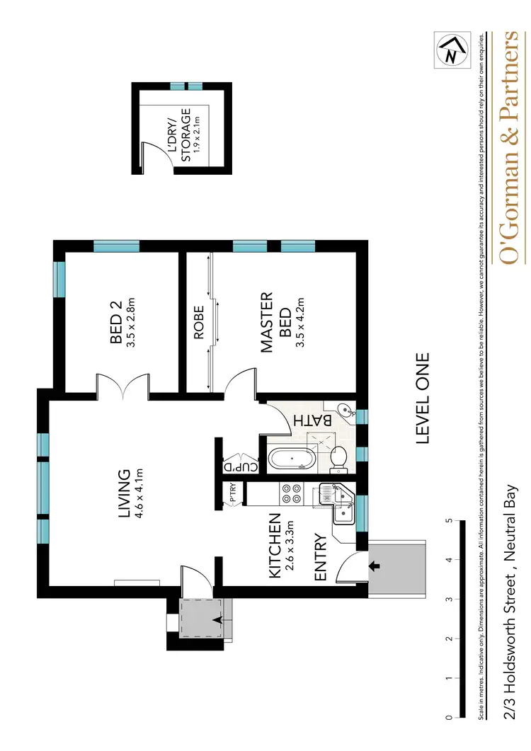 Floorplan of Homely apartment listing, 2/3 Holdsworth Street, Neutral Bay NSW 2089