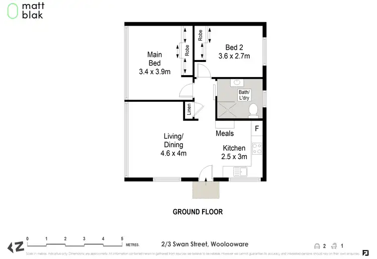 Floorplan of Homely apartment listing, 2/3 Swan Street, Woolooware NSW 2230