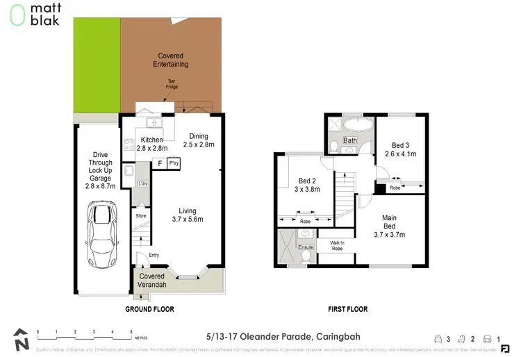 Floorplan of Homely townhouse listing, 5/13-17 Oleander Parade, Caringbah NSW 2229