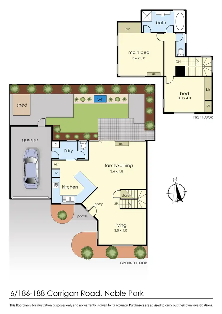 Floorplan of Homely townhouse listing, 6/186-188 Corrigan Road, Noble Park VIC 3174