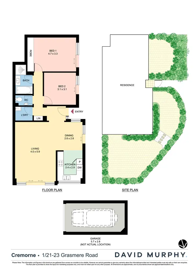 Floorplan of Homely apartment listing, 1/21-23 Grasmere Road, Cremorne NSW 2090