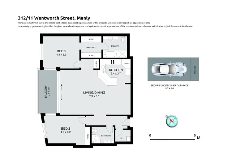 Floorplan of Homely apartment listing, 312/11 Wentworth Street, Manly NSW 2095