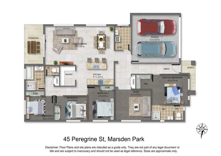 Floorplan of Homely house listing, 45 Peregrine Street, Marsden Park NSW 2765