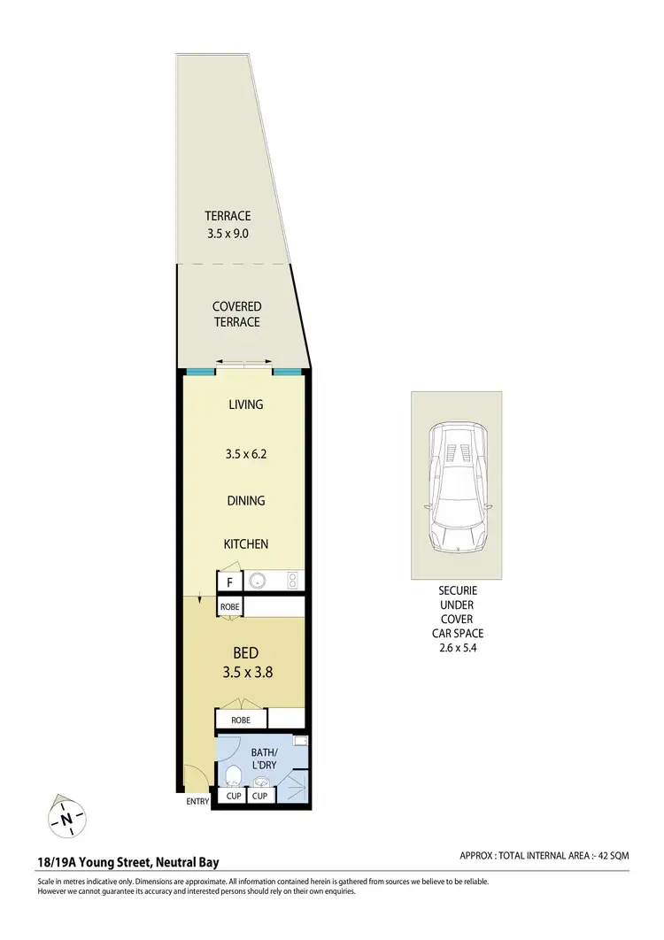 Floorplan of Homely apartment listing, 18/19A Young Street, Neutral Bay NSW 2089