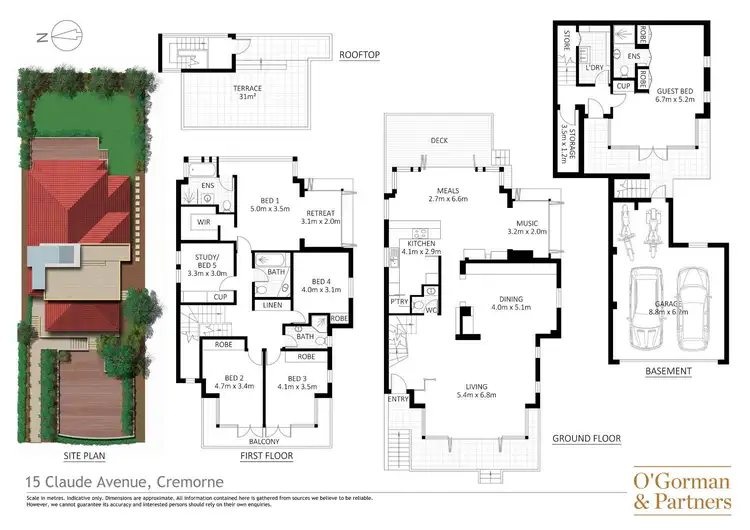 Floorplan of Homely house listing, 15 Claude Avenue, Cremorne NSW 2090