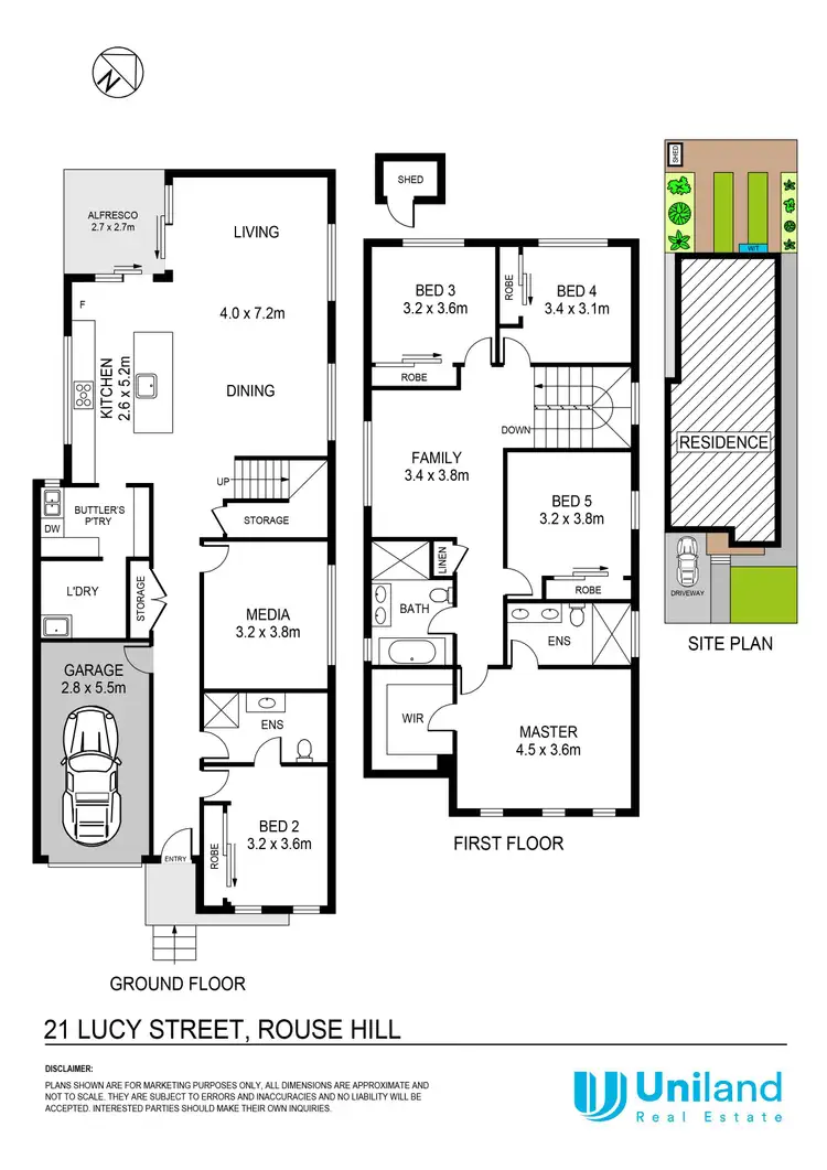Floorplan of Homely house listing, 21 Lucy Street, Rouse Hill NSW 2155
