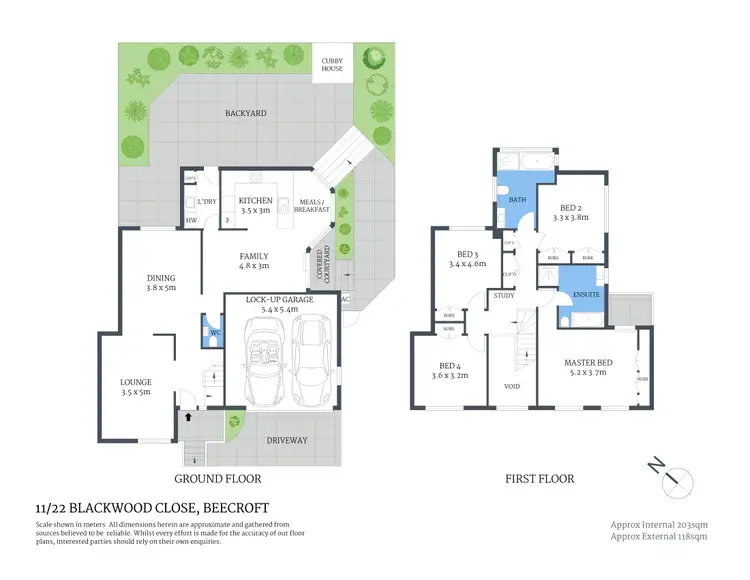 Floorplan of Homely townhouse listing, 11/16-22 Blackwood Close, Beecroft NSW 2119