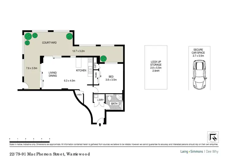 Floorplan of Homely apartment listing, 22/79-91 MacPherson Street, Warriewood NSW 2102
