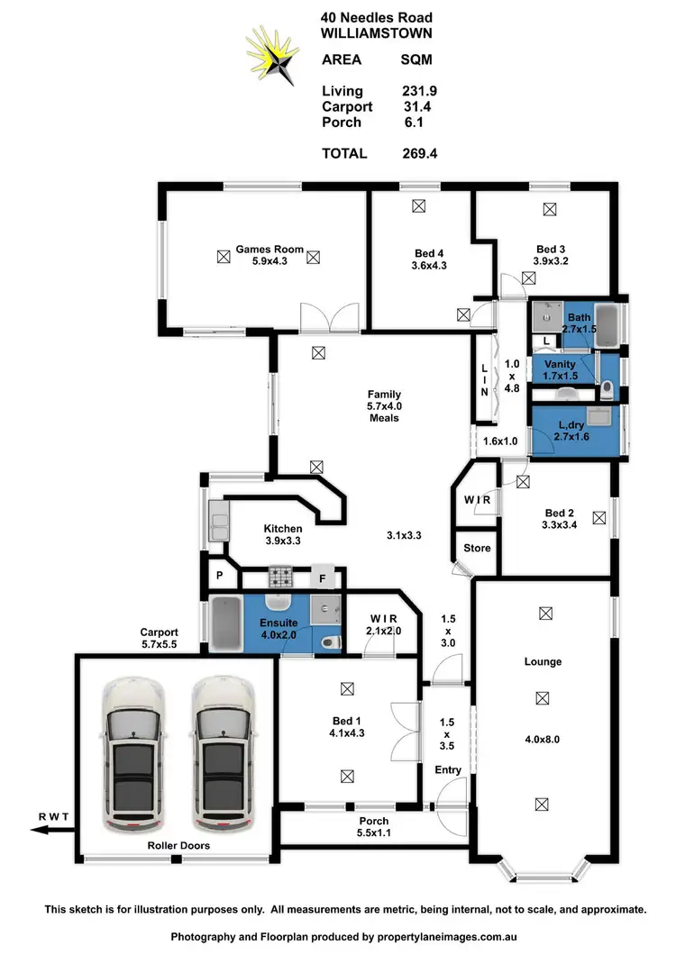 Floorplan of Homely house listing, 40 Needles Road, Williamstown SA 5351