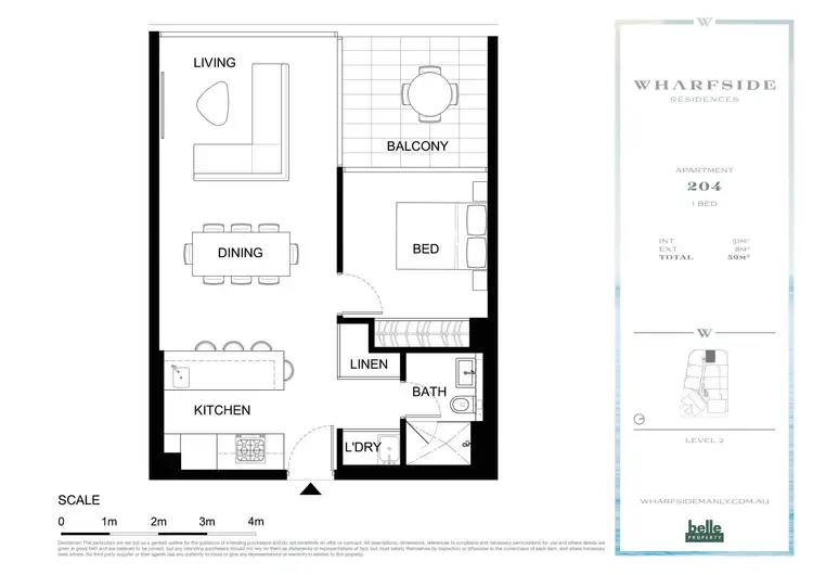 Floorplan of Homely apartment listing, 204/2 West Promenade, Manly NSW 2095