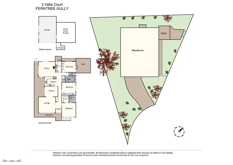 Floorplan of Homely house listing, 3 Vella Court, Ferntree Gully VIC 3156