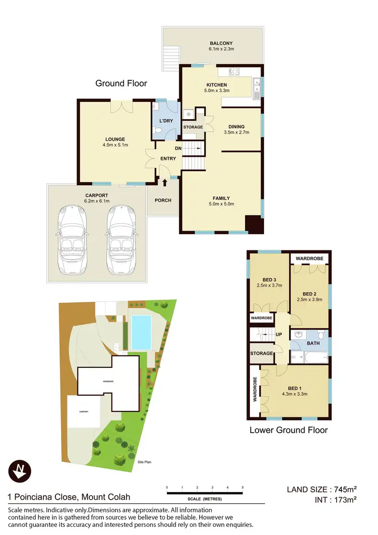 Floorplan of Homely house listing, 1 Poinciana Close, Mount Colah NSW 2079