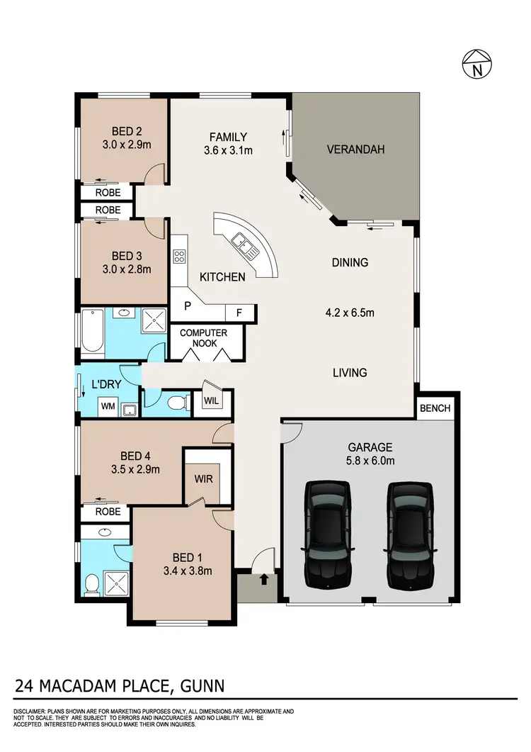 Floorplan of Homely house listing, 24 MacAdam Place, Gunn NT 832