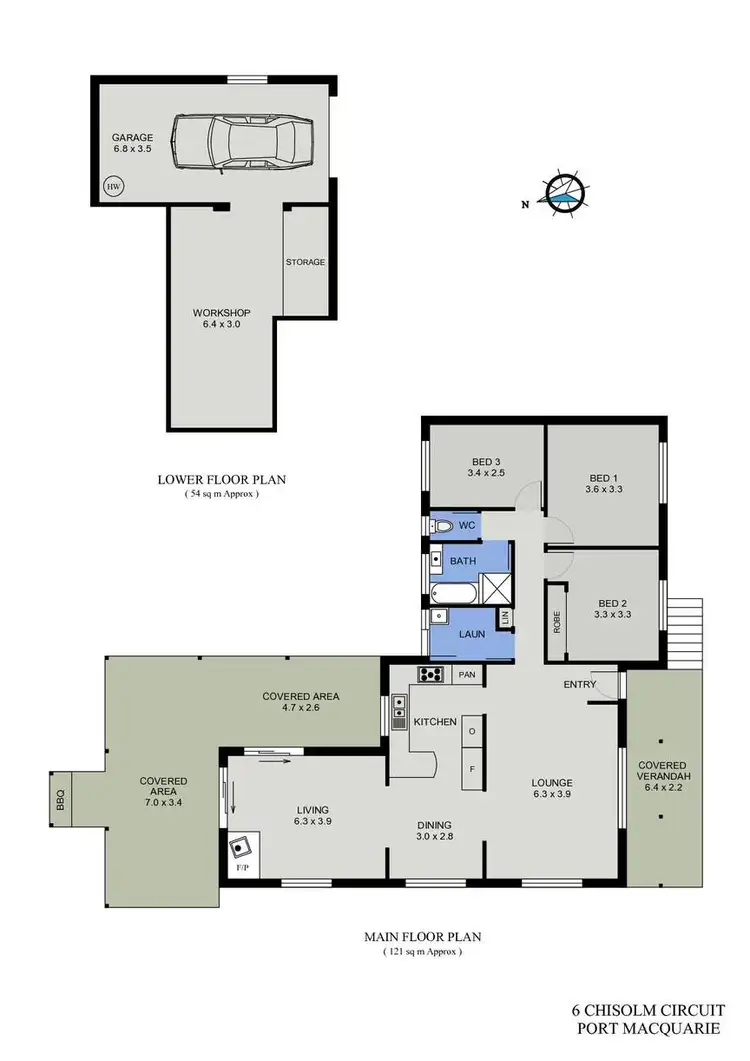 Floorplan of Homely house listing, 6 Chisholm Circuit, Port Macquarie NSW 2444