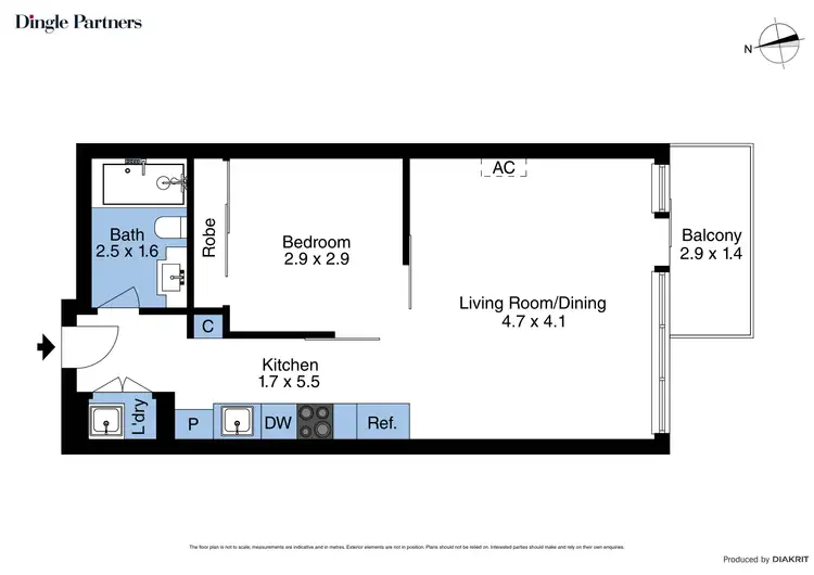 Floorplan of Homely apartment listing, 207/8 Balmain Street, Cremorne VIC 3121