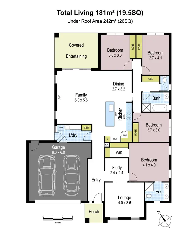 Floorplan of Homely house listing, 26 Paramount Drive, Warragul VIC 3820