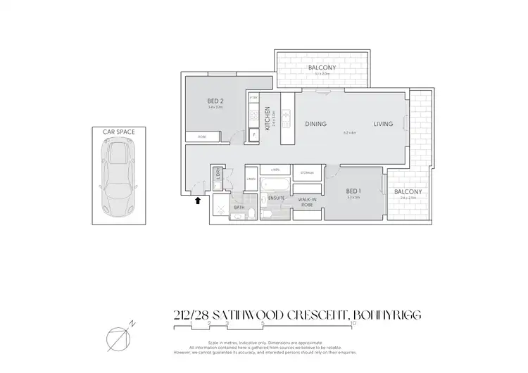 Floorplan of Homely unit listing, 212/28 Satinwood Crescent, Bonnyrigg NSW 2177