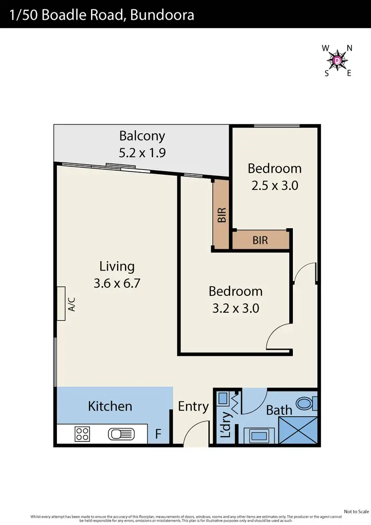 Floorplan of Homely apartment listing, 1/50 Boadle Road, Bundoora VIC 3083