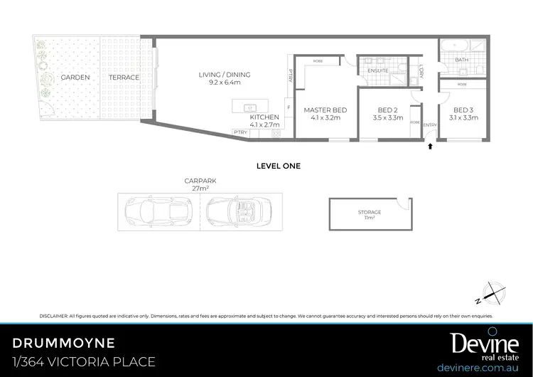 Floorplan of Homely apartment listing, 1/364 Victoria Place, Drummoyne NSW 2047