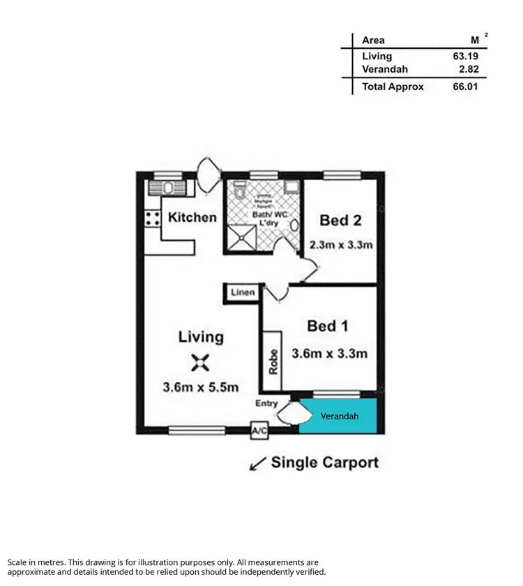 Floorplan of Homely apartment listing, 3/25 Capper Street, Camden Park SA 5038