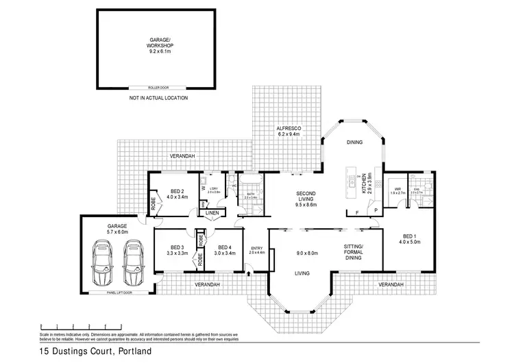 Floorplan of Homely house listing, 15 Dusting Court, Portland VIC 3305