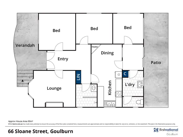 Floorplan of Homely house listing, 66 Sloane Street, Goulburn NSW 2580
