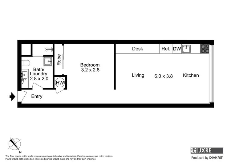 Floorplan of Homely apartment listing, 702/555 Flinders Street, Melbourne VIC 3000