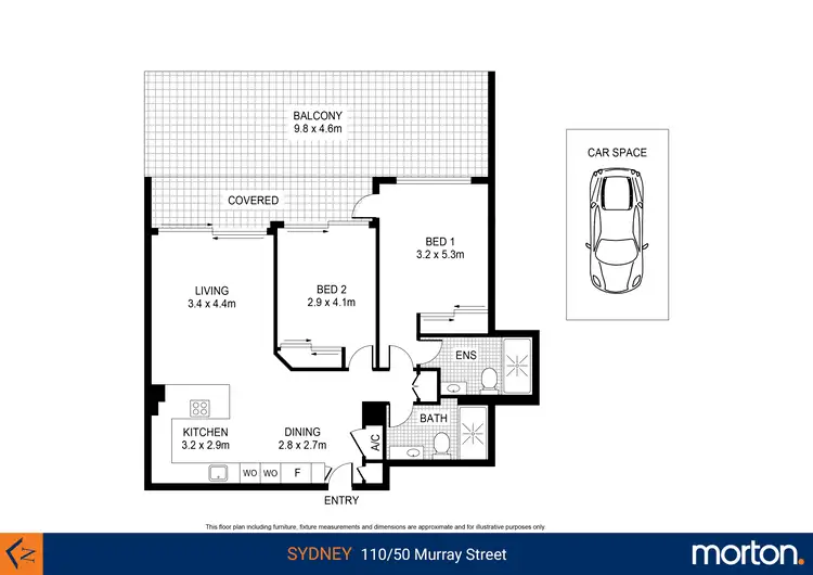 Floorplan of Homely apartment listing, 110/50 Murray Street, Pyrmont NSW 2009