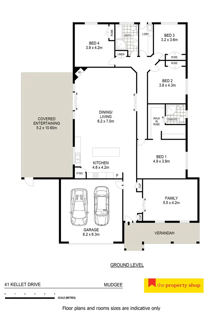 Floorplan of Homely house listing, 41 Kellett Drive, Mudgee NSW 2850