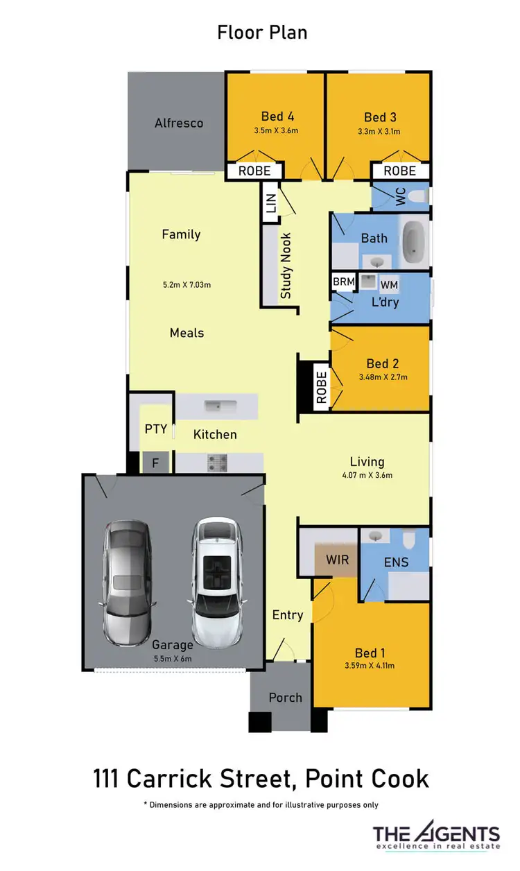 Floorplan of Homely house listing, 111 Carrick Street, Point Cook VIC 3030