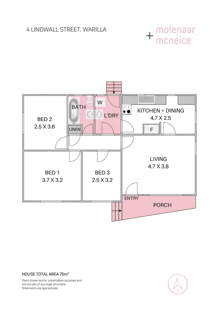 Floorplan of Homely house listing, 4 Lindwall Street, Warilla NSW 2528
