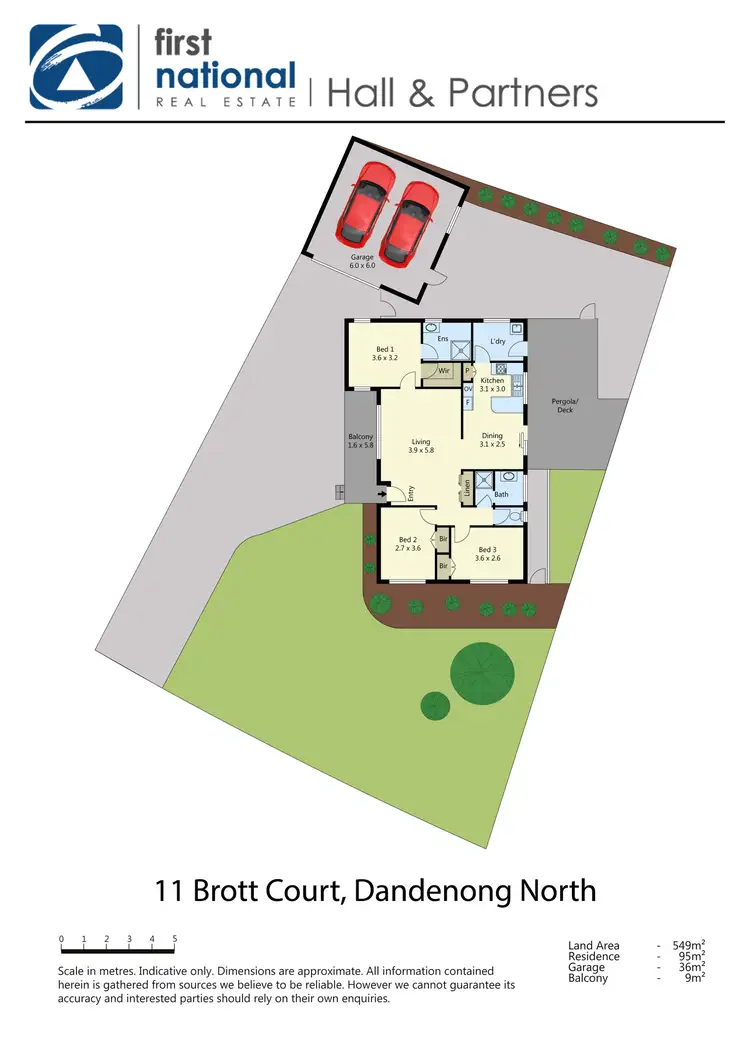 Floorplan of Homely house listing, 11 Brott Court, Dandenong North VIC 3175