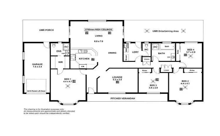 Floorplan of Homely house listing, 11 Coolibah Court, Whyalla Jenkins SA 5609